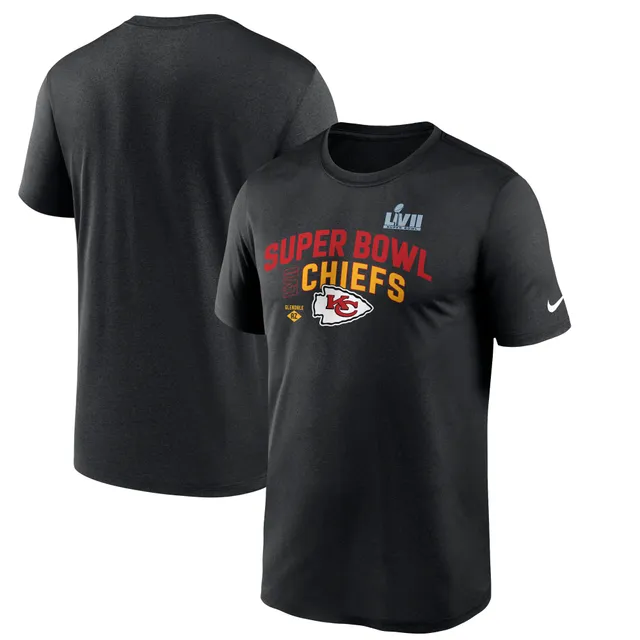 Men's Nike Heathered Gray Kansas City Chiefs Primary Logo T-Shirt