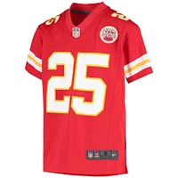 Maillot de match Nike Clyde Edwards-Helaire rouge des Chiefs Kansas City pour jeune