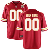 Kansas City Chiefs Womens Custom Game Jersey Red Custom Jerseys