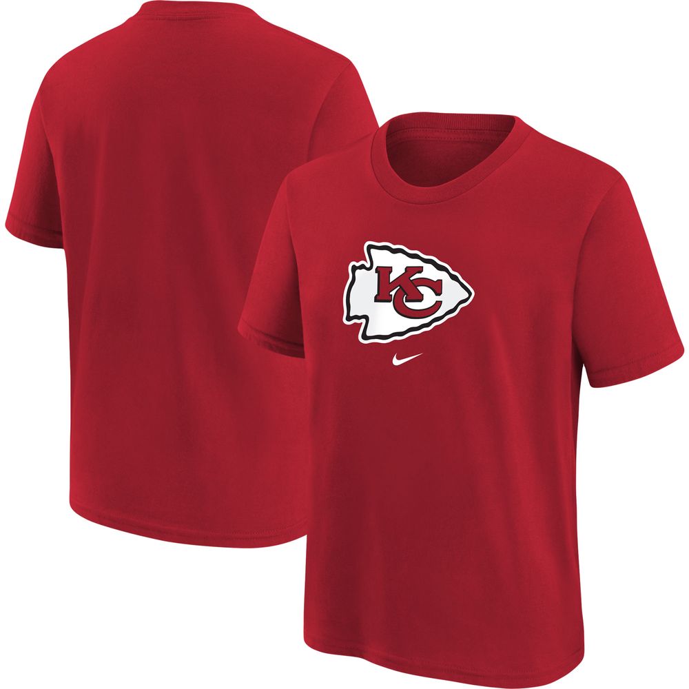Youth Nike Red Kansas City Chiefs Logo T-Shirt