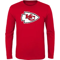 Youth Red Kansas City Chiefs Primary Logo Long Sleeve T-Shirt