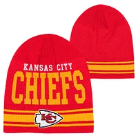 Youth Red Kansas City Chiefs Retro Knit Beanie