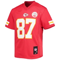 Maillot de joueur réplique Travis Kelce rouge des Chiefs Kansas City pour jeunes