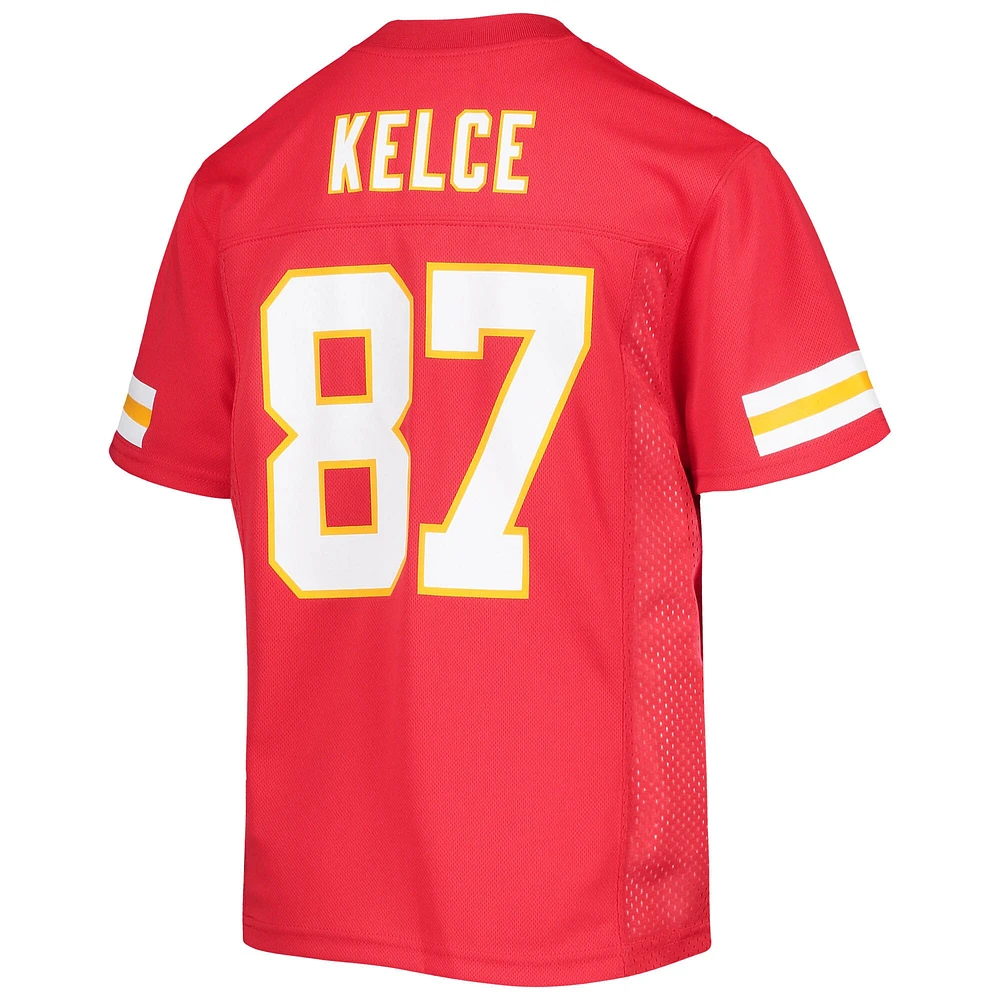 Maillot de joueur réplique Travis Kelce rouge des Chiefs Kansas City pour jeunes