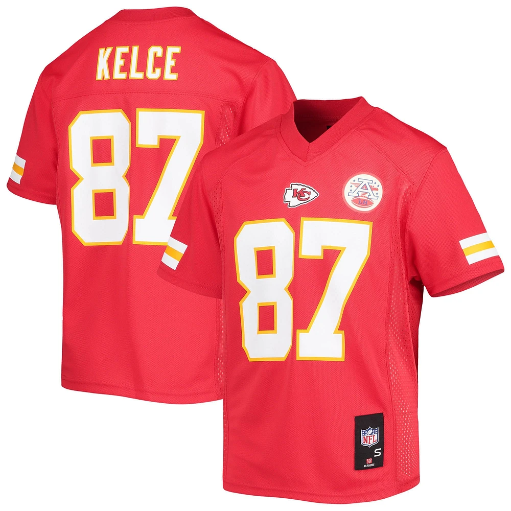 Maillot de joueur réplique Travis Kelce rouge des Chiefs Kansas City pour jeunes
