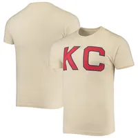 Veste rouge pour homme crème Kansas City Monarchs Archive Collection Brass Tacks T-shirt