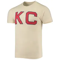 Veste rouge pour homme crème Kansas City Monarchs Archive Collection Brass Tacks T-shirt