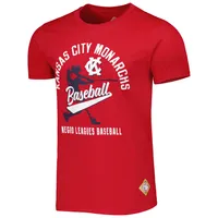 T-shirt pour homme Stitches Red Kansas City Monarchs Soft Style