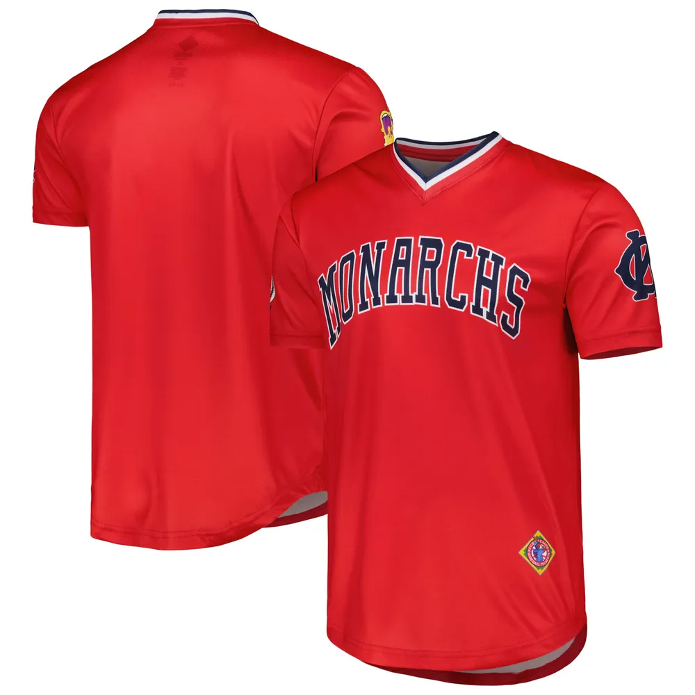 Stitches Men's Negro League Baseball Kansas City Monarchs Red Jersey, Medium