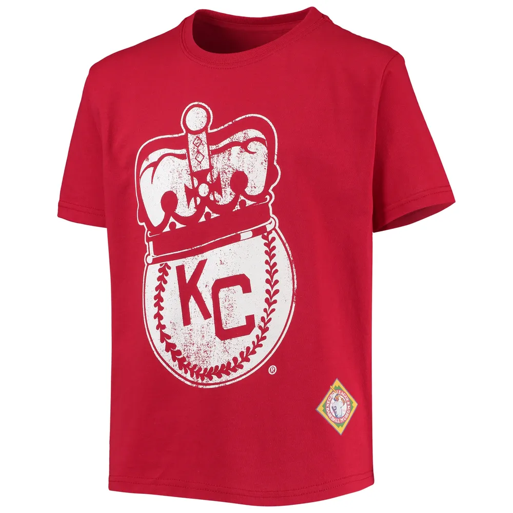 T-shirt Stitches Kansas City Monarchs Negro League rouge pour jeune