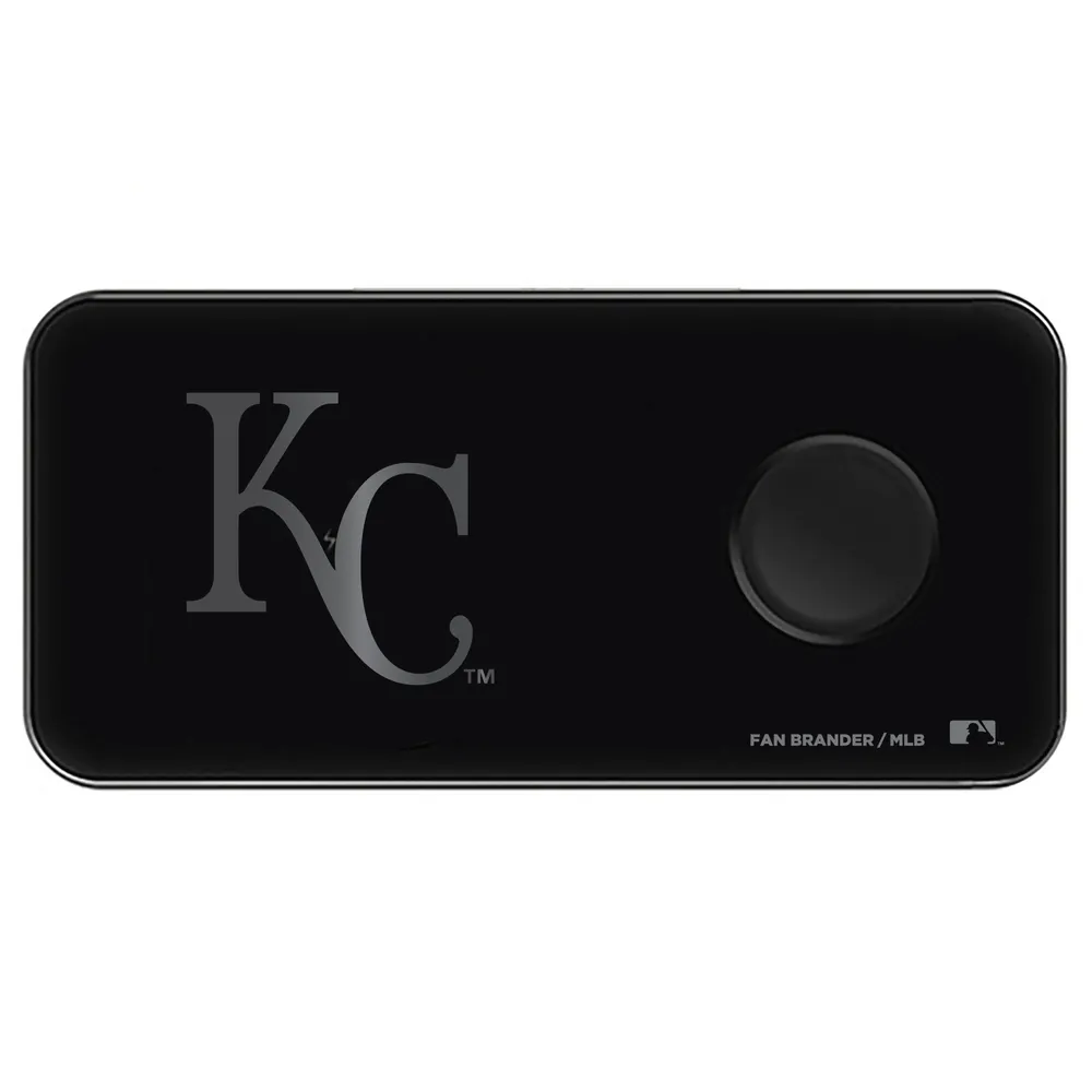 Kansas City Royals 3-in-1 Glass Wireless Charge Pad - Black