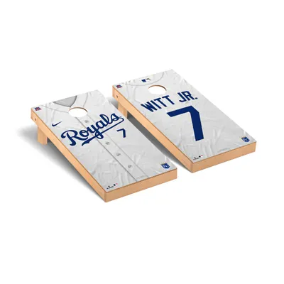 Bobby Witt Jr. Kansas City Royals Jersey Design Desktop Cornhole Game Set