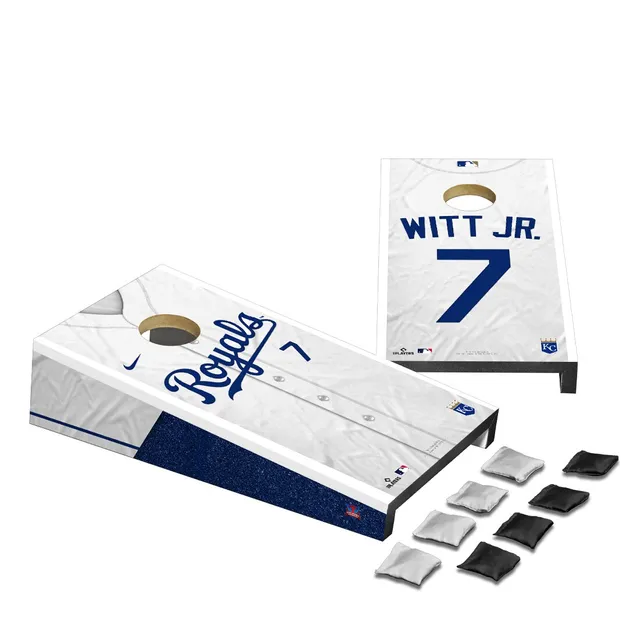 Kansas City Royals Bobby Witt Jr. Jersey Design Desktop Cornhole Game Set