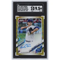 Brady Singer Kansas City Royals Autographed 2021 Topps Chrome Gold Wave Refractor #RA-BS #3/50 SGC Authenticated 9.5/10 Rookie Card