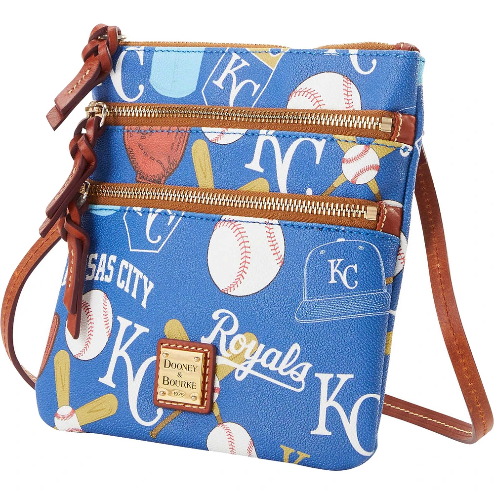 Dooney & Bourke Kansas City Royals Game Day Triple Zip Crossbody Purse