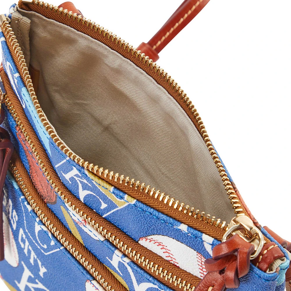 Dooney & Bourke Kansas City Royals Game Day Triple Zip Crossbody Purse