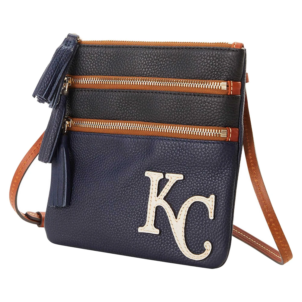 Dooney & Bourke Kansas City Royals Infield Triple Zip Crossbody Purse