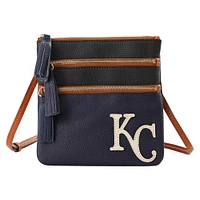 Dooney & Bourke Kansas City Royals Infield Triple Zip Crossbody Purse