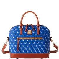 Dooney & Bourke Kansas City Royals Signature Domed Zip Satchel Purse