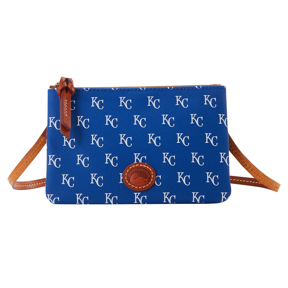 Dooney & Bourke Sac à main à bandoulière avec fermeture éclair sur le dessus des Royals de Kansas City