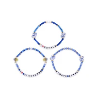 Lot de 3 bracelets d'amitié FOCO des Royals de Kansas City