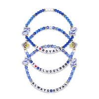 Lot de 3 bracelets d'amitié FOCO des Royals de Kansas City
