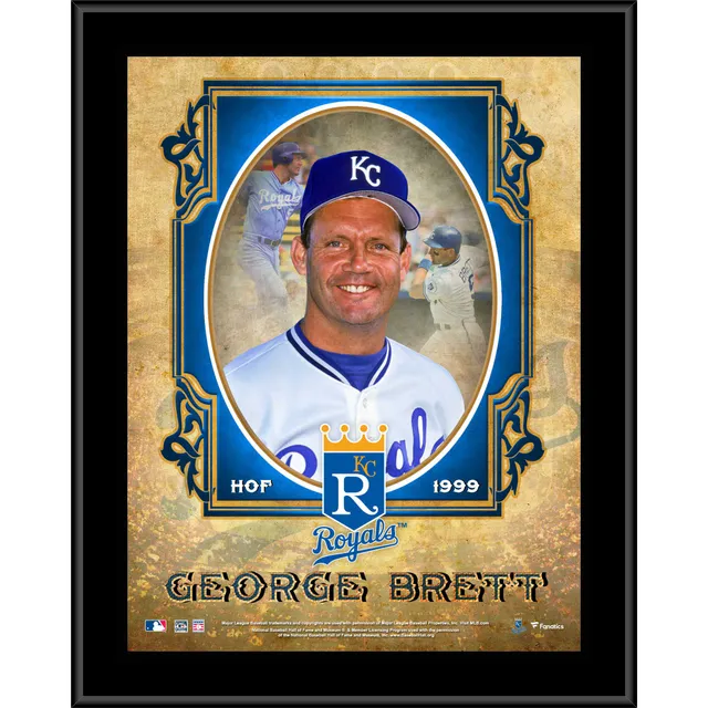 George Brett Kansas City Royals 12 x 15 Hall of Fame Career Profile  Sublimated Plaque