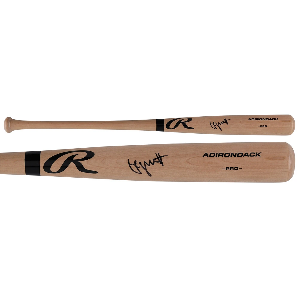 George Brett Kansas City Royals Autographed Blonde Rawlings Pro Bat 