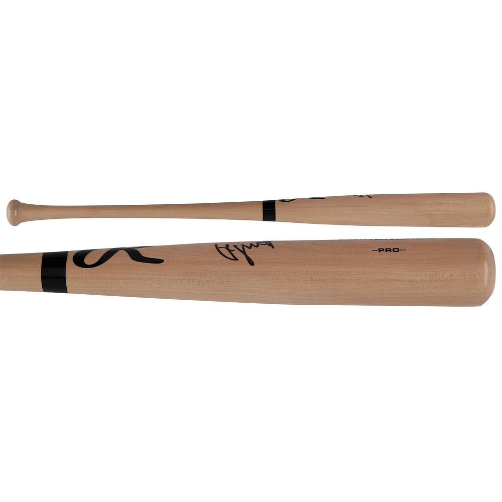George Brett Kansas City Royals Autographed Blonde Rawlings Pro Bat 