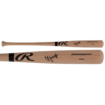 George Brett Kansas City Royals Autographed Blonde Rawlings Pro Bat 