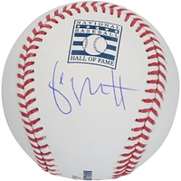 George Brett Kansas City Royals Autographed Hall of Fame Logo Baseball 