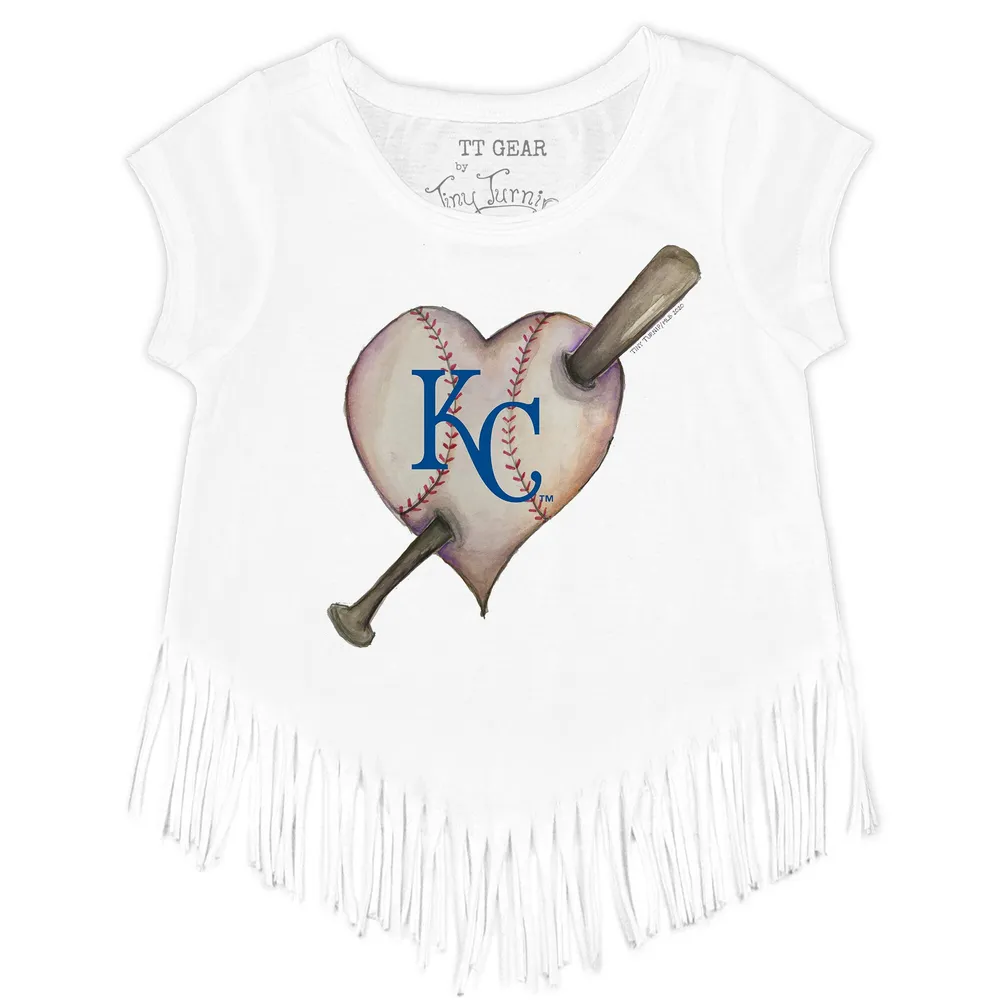 Kansas City Royals Blooming Baseballs Tee Shirt 12M / White