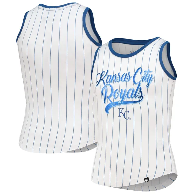 Lids Los Angeles Dodgers New Era Girls Youth Pinstripe Tank Top -  White/Royal