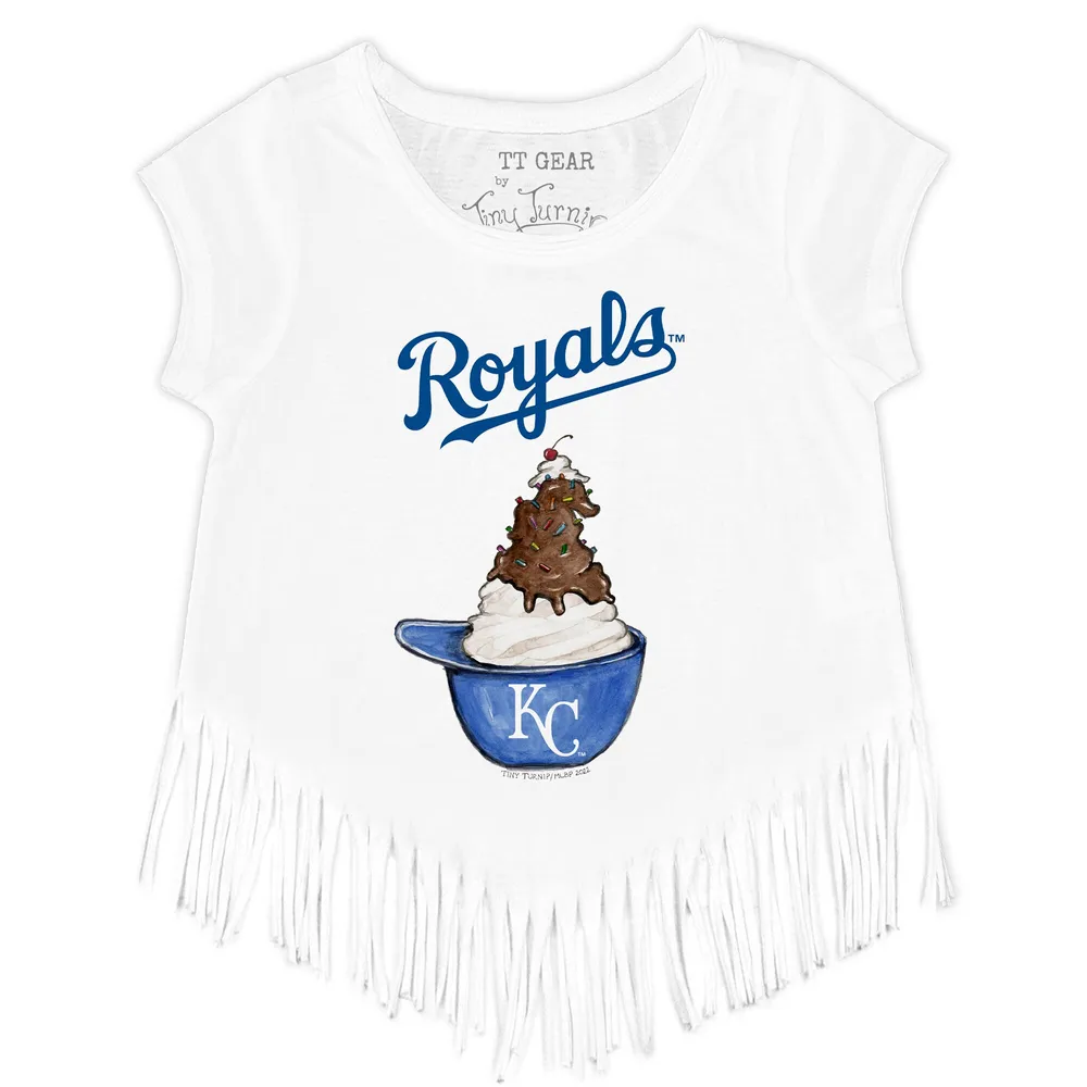 Lids Kansas City Royals Tiny Turnip Toddler Base Stripe T-Shirt - White