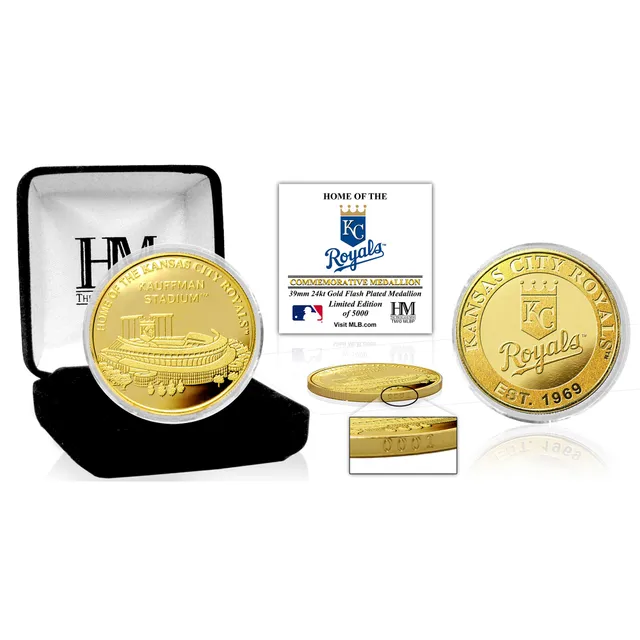 Kansas City Royals Highland Mint 2-Time World Series Champions Acrylic Gold  Coin Desk Top Display