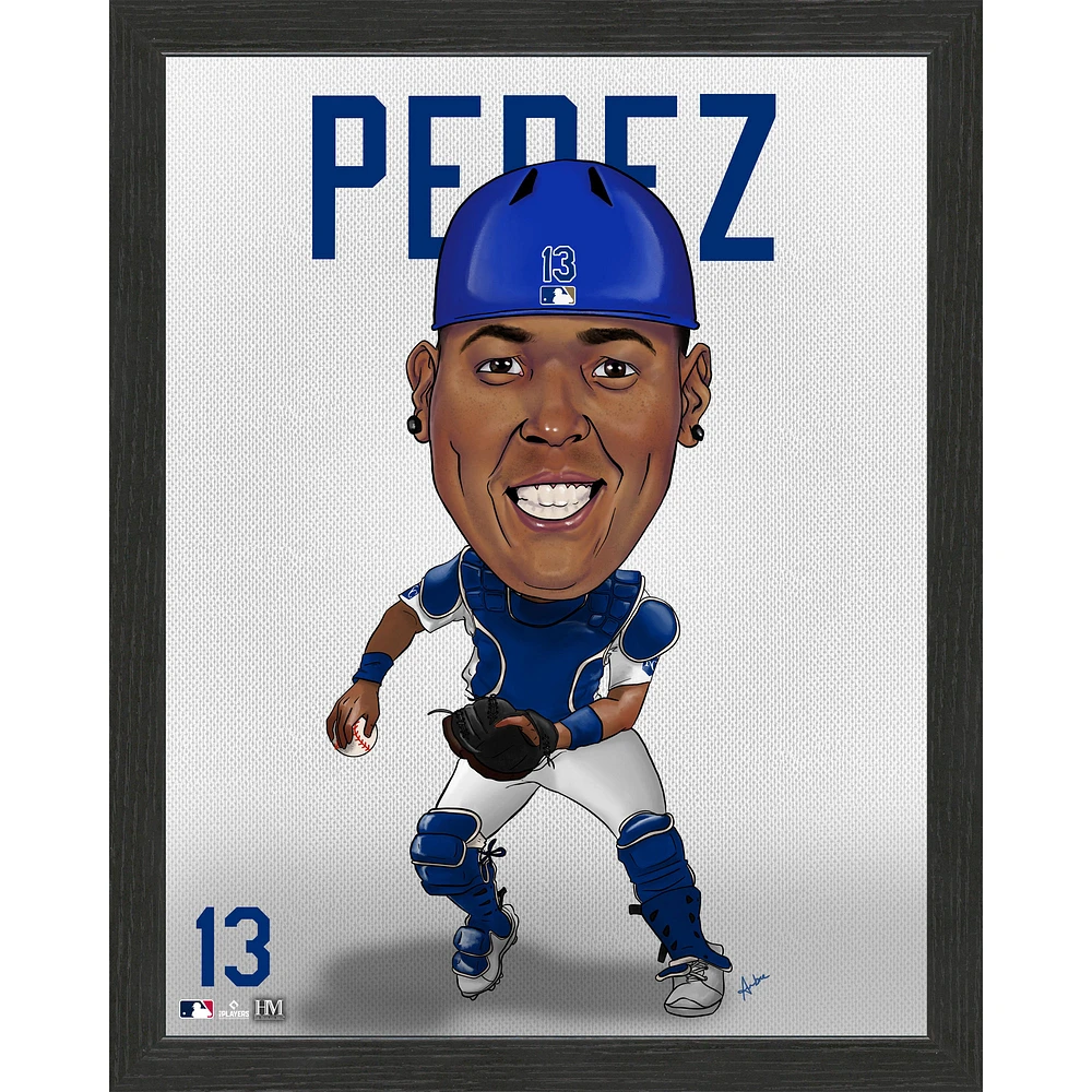 Highland Mint Salvador Perez Kansas City Royals Dynamo 30,5 x 38,1 cm – Photo encadrée