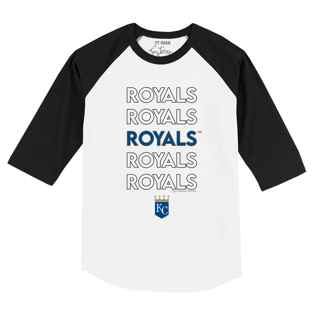 Women's Tiny Turnip Royal Kansas City Royals Stacked T-Shirt