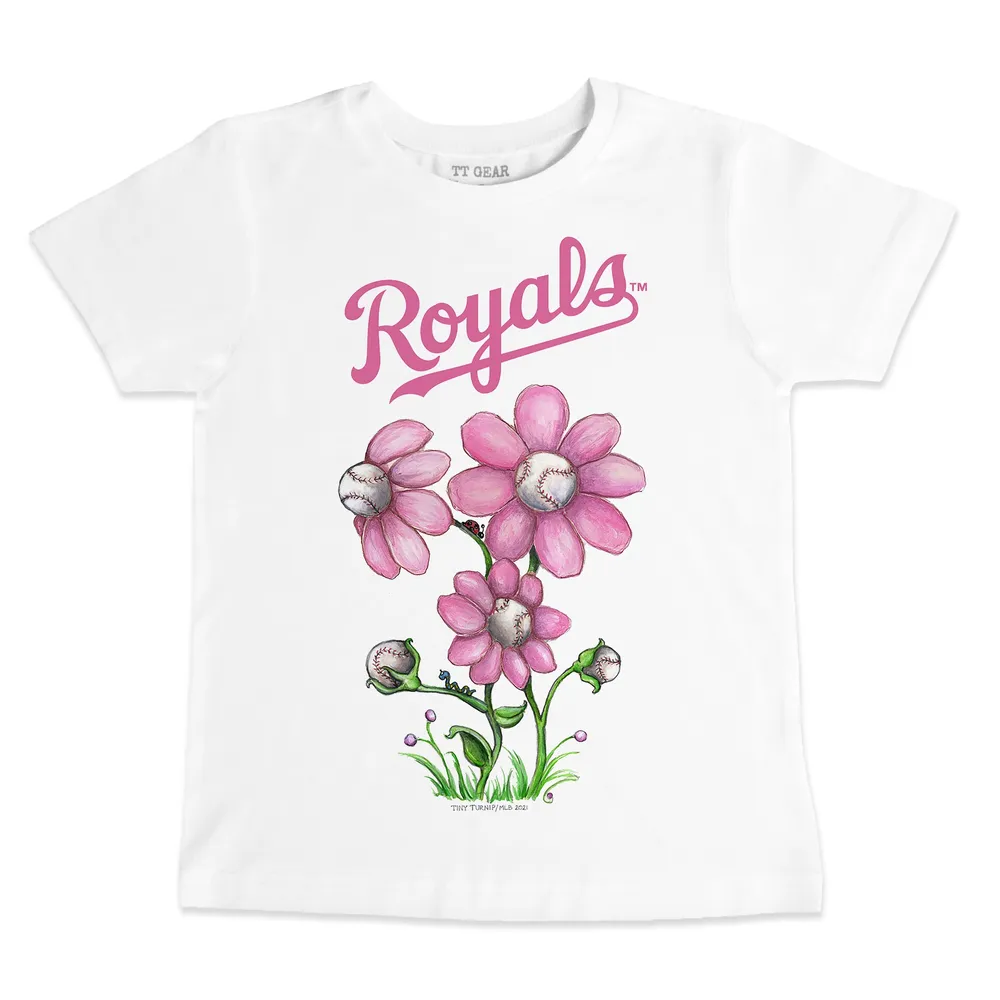 Lids Kansas City Royals Tiny Turnip Infant Blooming Baseballs T-Shirt -  White