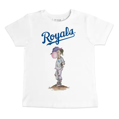 Kansas City Royals Tiny Turnip Infant Bubbles T-Shirt - White