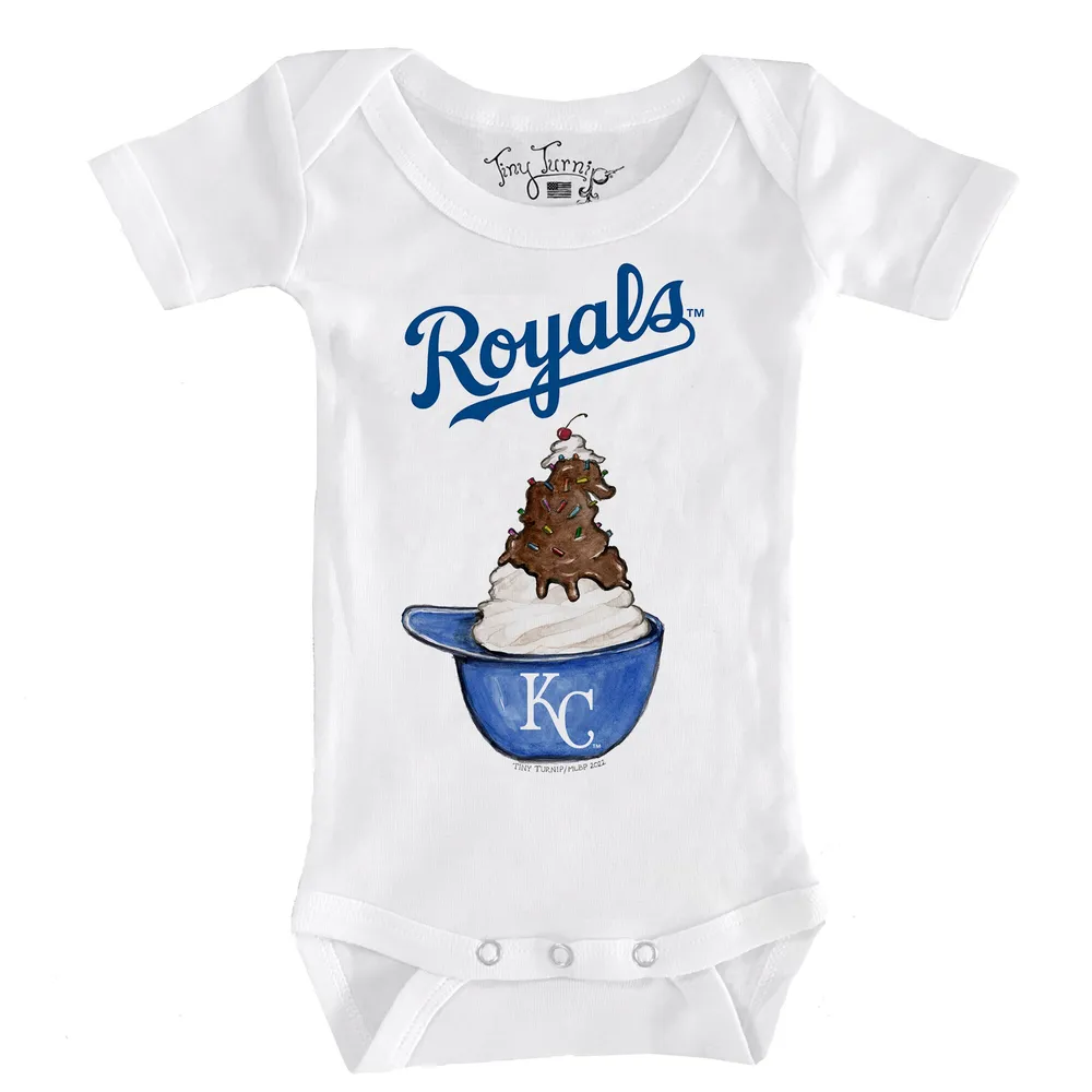 Kansas City Royals Tiny Turnip Infant Burger Bodysuit - Royal