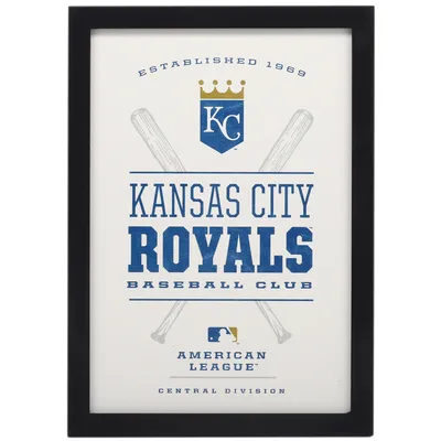 Kansas City Royals 10'' x 14'' Team Framed Wood Sign