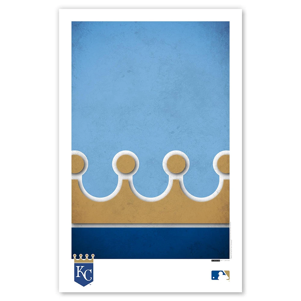 Kansas City Royals 11" x 17" Minimalist Logo Poster Print