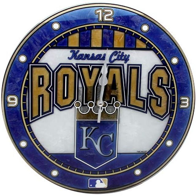 Horloge murale en verre Art Royals de Kansas City de 12 po