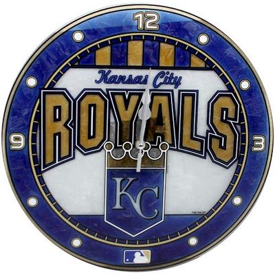 Kansas City Royals 12'' Art Glass Wall Clock