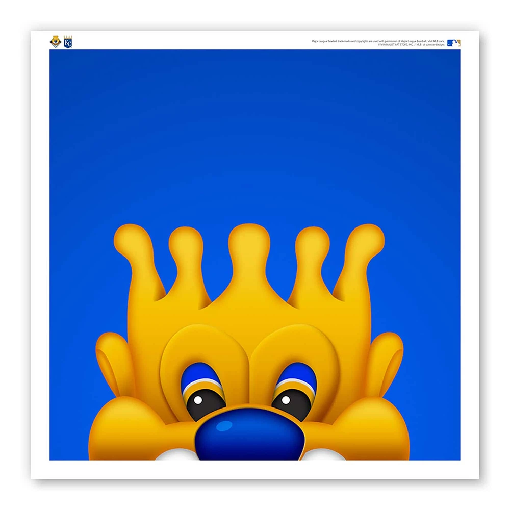 Kansas City Royals 12" x 12" Sluggerrr Poster Print