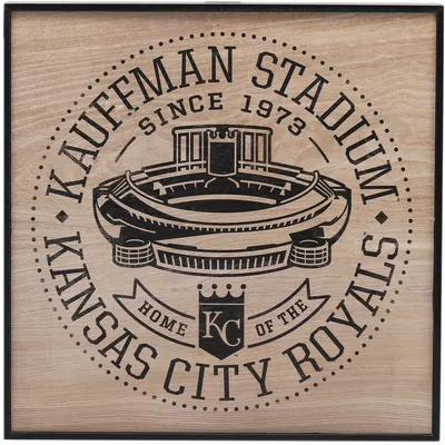Kansas City Royals 12'' x 12'' Team Framed Wood Stadium Sign