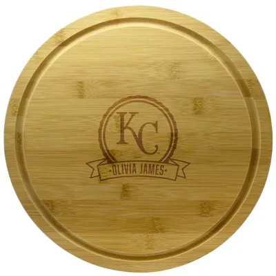 Kansas City Royals 13'' Personalized Rotating Bamboo Server
