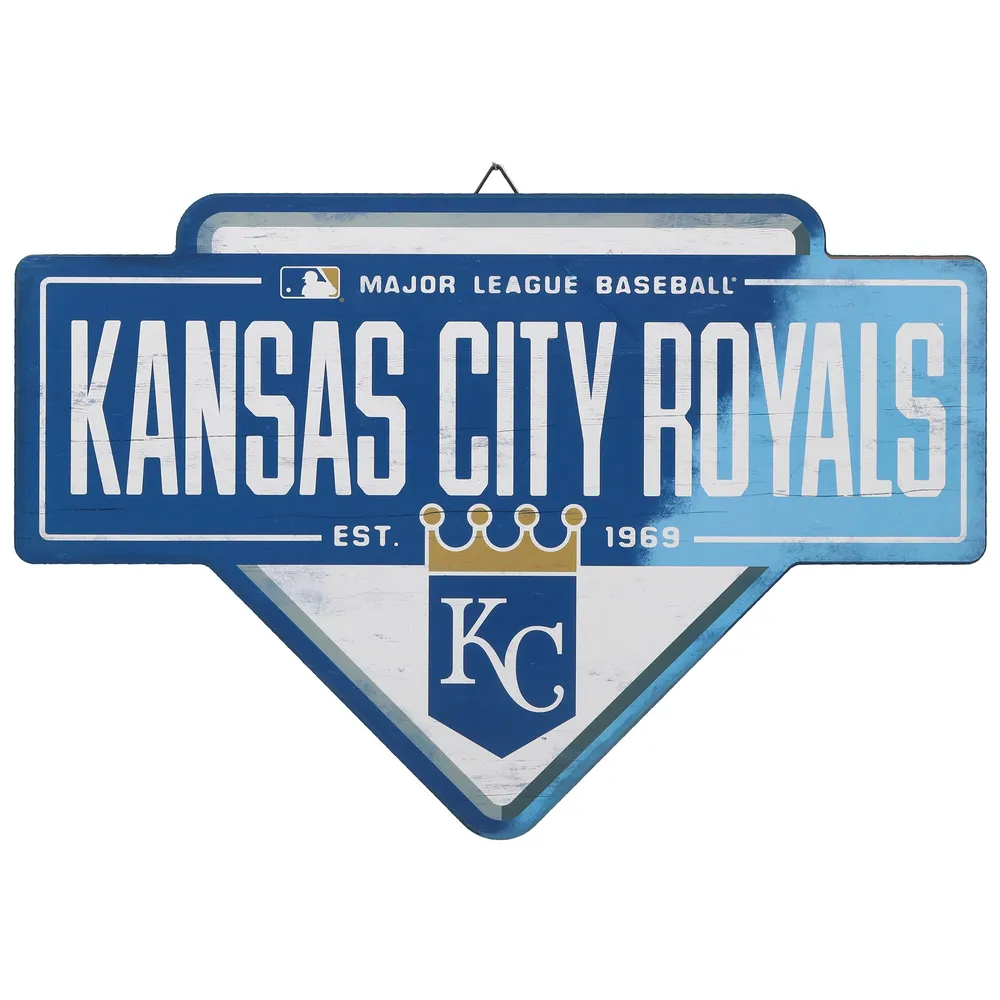 Open Road Brands Kansas City Royals Round Baseball Metal Sign