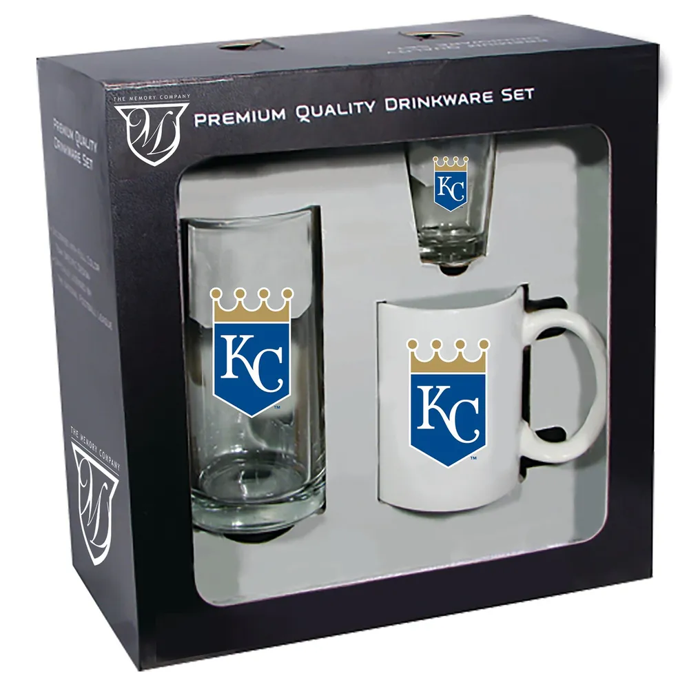 Lids Kansas City Royals 15oz. Stein, 11oz. Mug & 2oz. Shot Glass Set