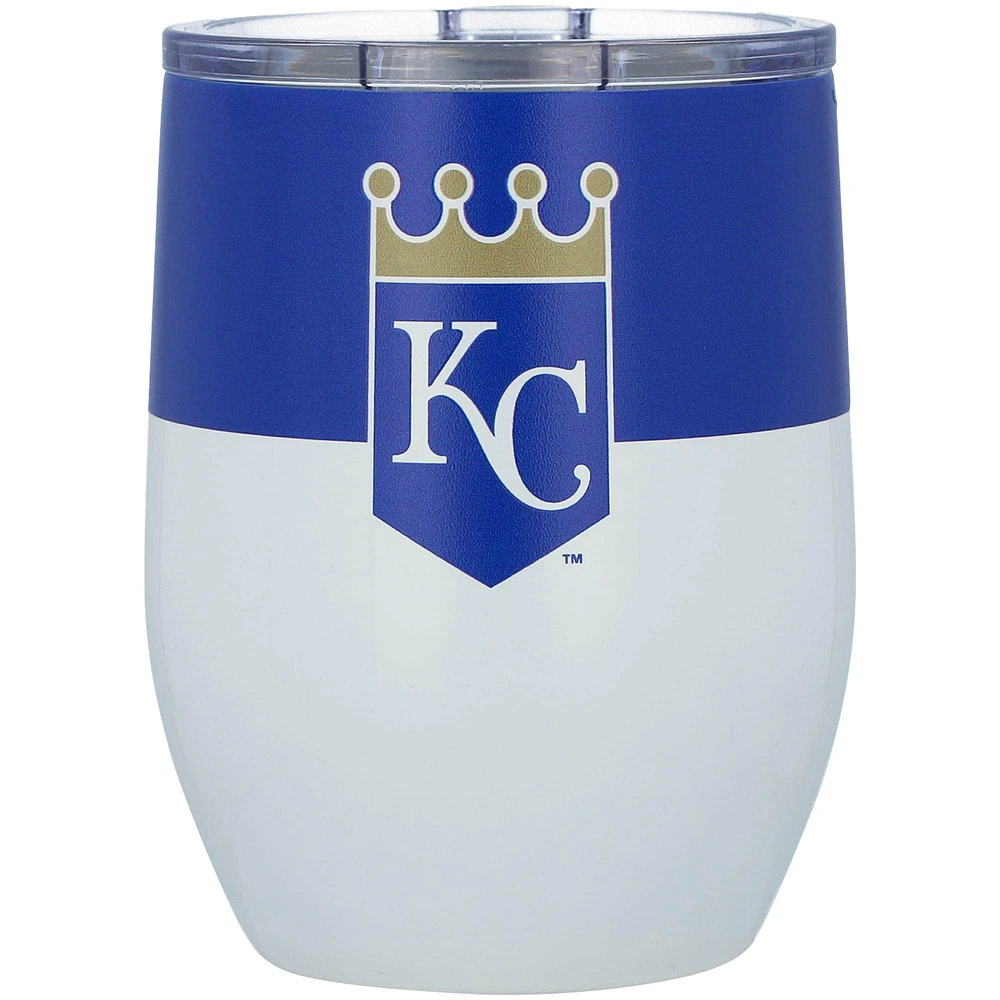 Royals de Kansas City 16 oz. Gobelet incurvé en acier inoxydable Colorblock